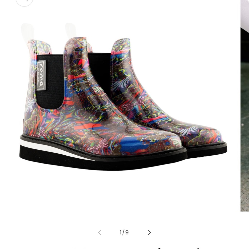Ava Art22 Women's Rain Boots by artist Laurence Gartel size 10 Multicolor